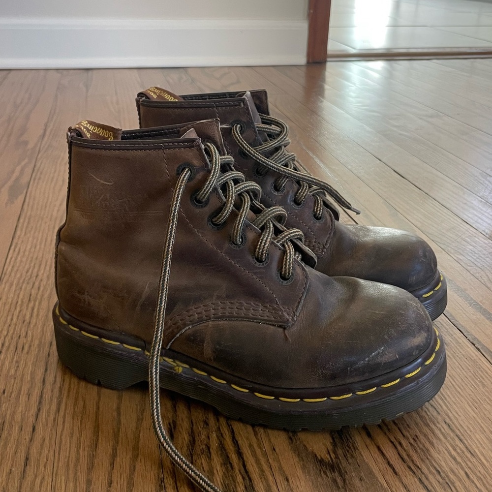 Doc Marten Vintage Brown Platform Boots Airwalk